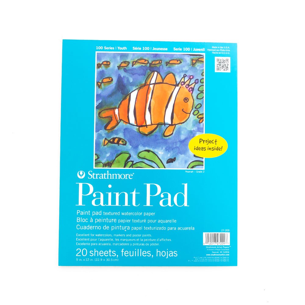 Strathmore, Kids, Sketchbooks & Pads, Art & School, 9"x12", Paint pad, 25 sheets, 1723